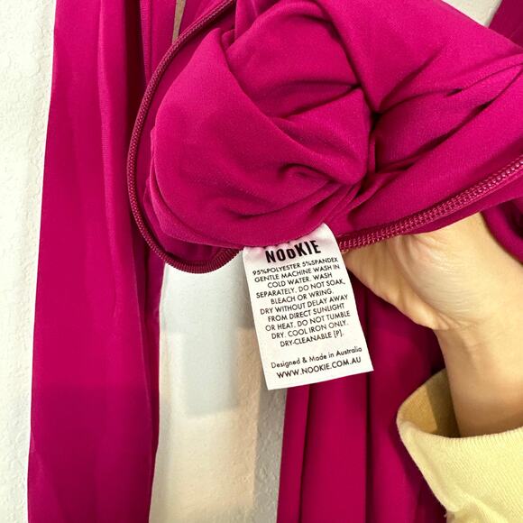 NWT Nookie Farrah Gown in Cerise Size Medium - Picture 6 of 6